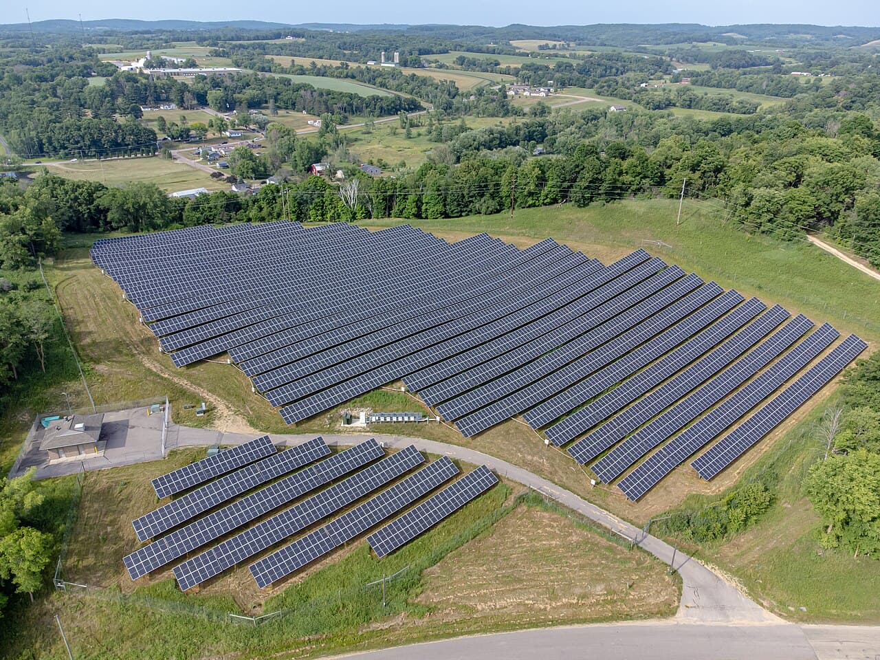 Utility Scale Solar Plant Infrastructure